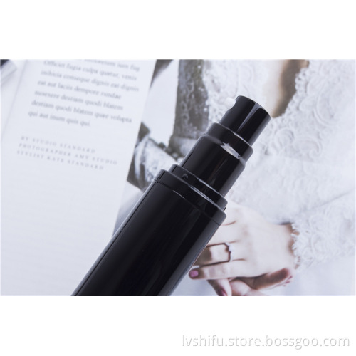 Factory Price Black Pump Plastic Cosmetic Vacuum Bottles